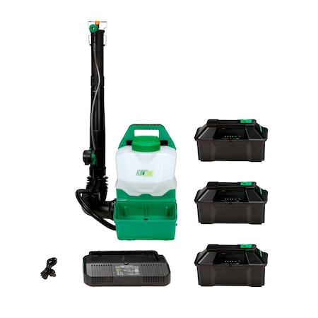 Flowzone Vortex 40V Battery Powered Backpack Mist Blower 3 Batteries 2.5-gal FZFAKZ-B3